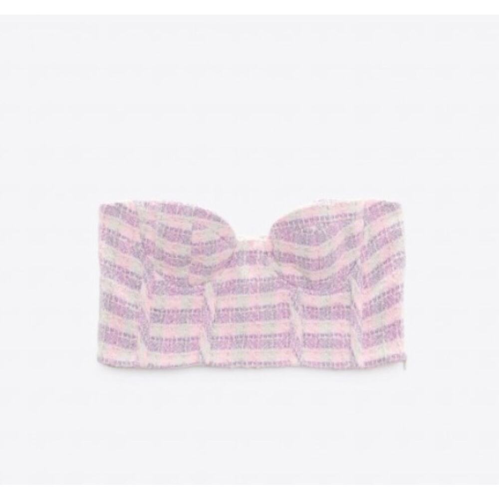 New Zara Tweed Cropped Top‎ - Picture 5 of 7